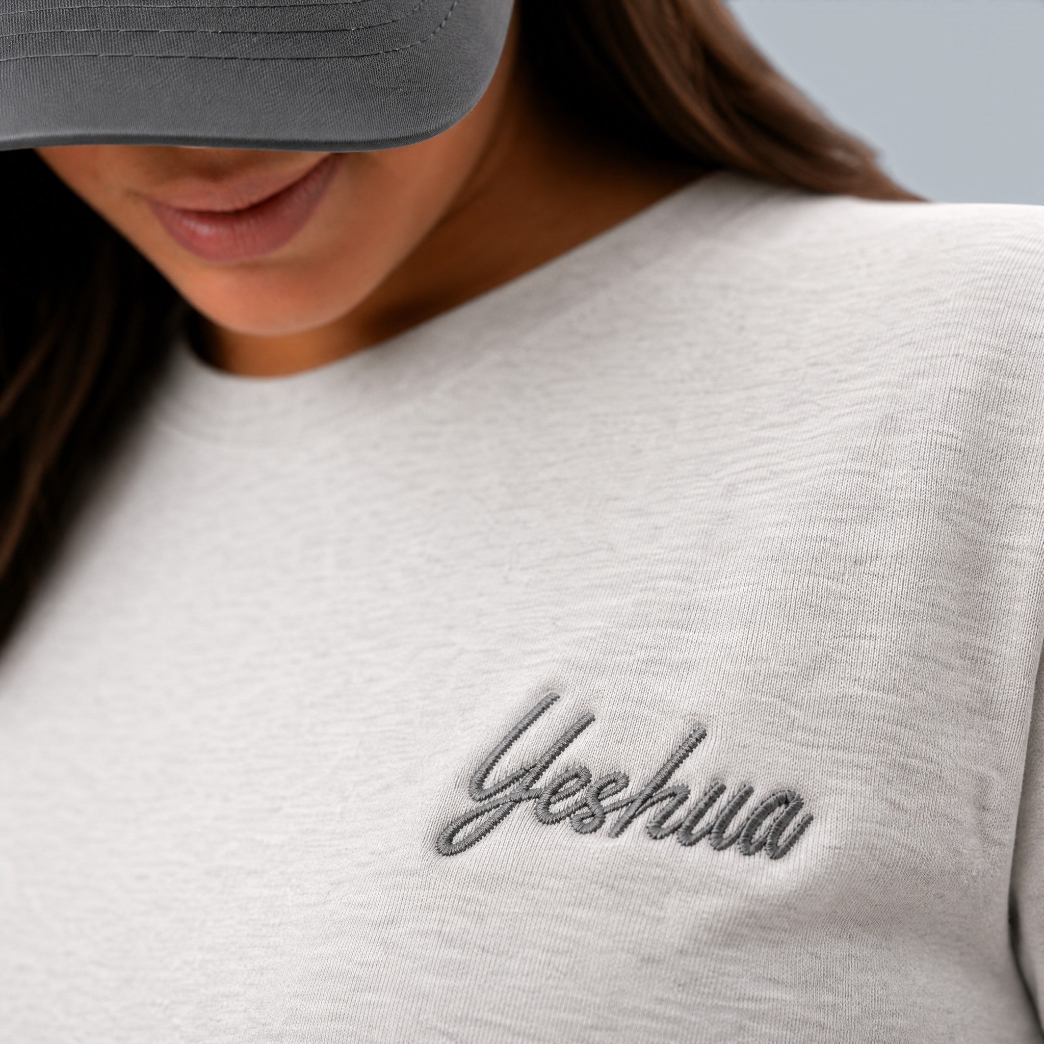 Yeshua Embroidery Soft Rib Knit T-Shirt