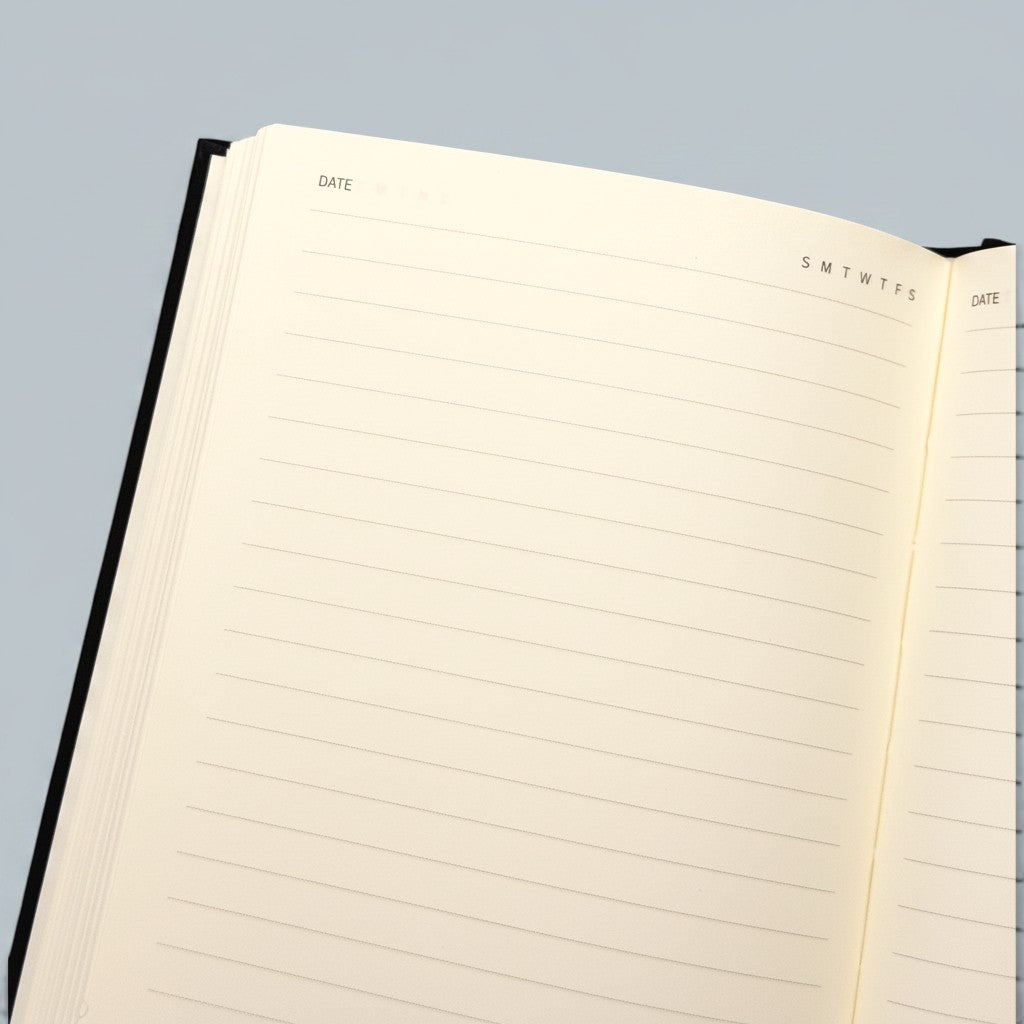 Shalom Living Lion and the Lamb journal book with lined pages and a specialty paper hardcover. Includes space for date and day of the week.