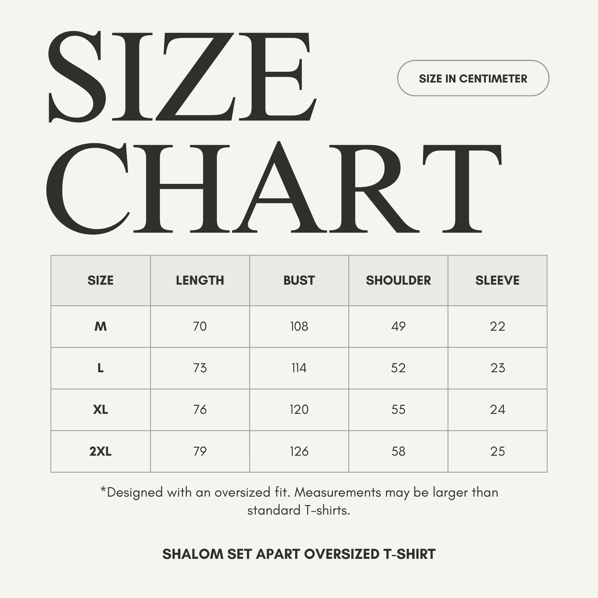 Shalom Set Apart Oversized T-Shirt